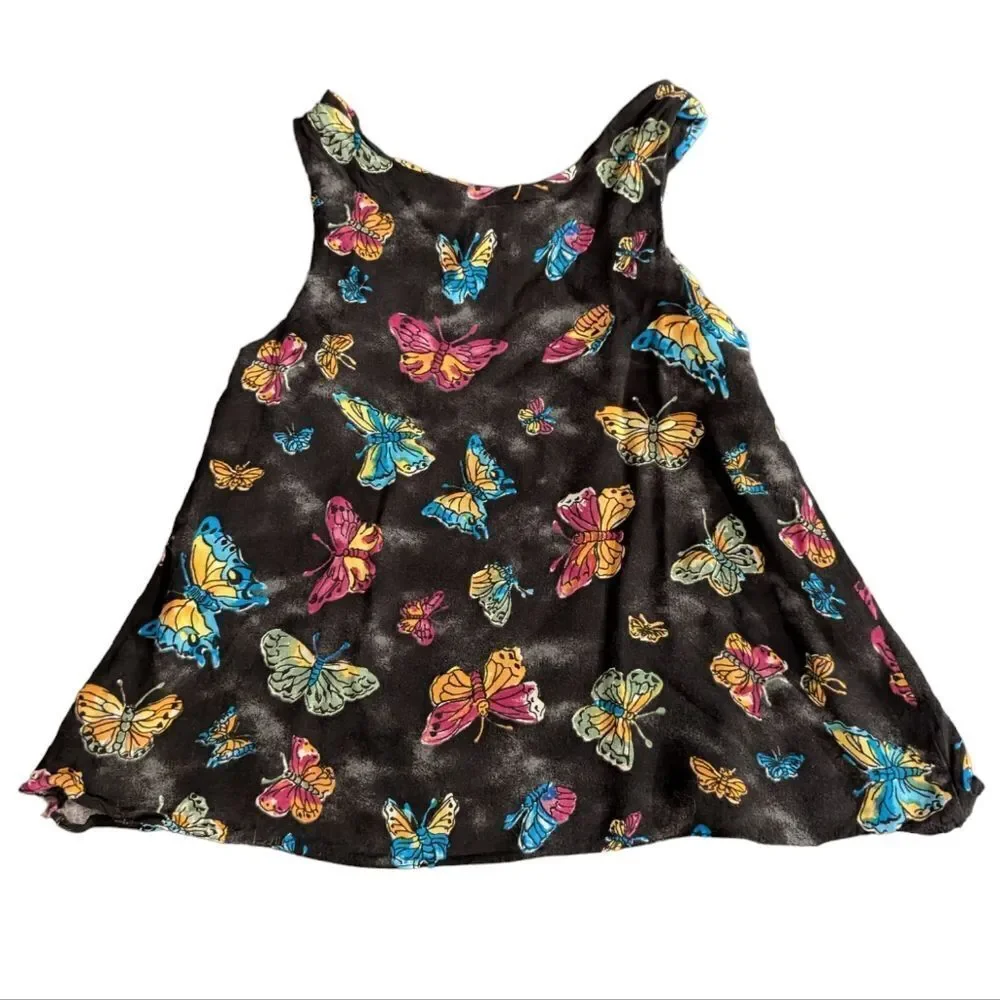 Girls vintage butterfly colorful dress‎